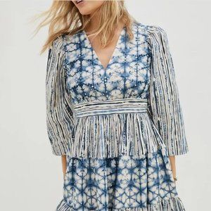 NWOT Anthropologie Behati Not So Serious by Pallavi Mohan Tie Dye/shibori XL